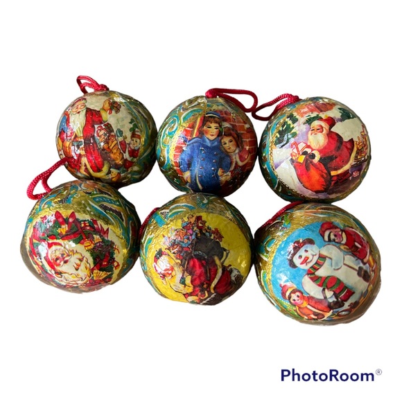 Vintage foam Christmas Ornaments - Picture 2 of 3